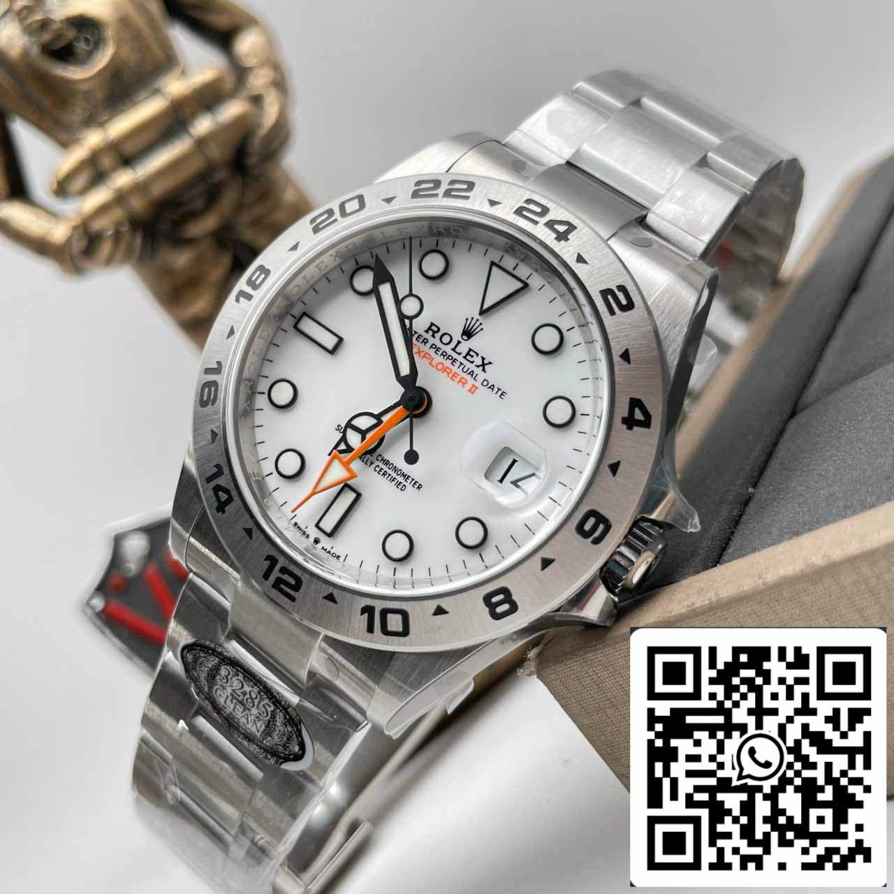 Rolex Explorer II M226570-0001 Herrenuhr 1:1 Clean Factory 3285 Uhrwerk weißes Zifferblatt