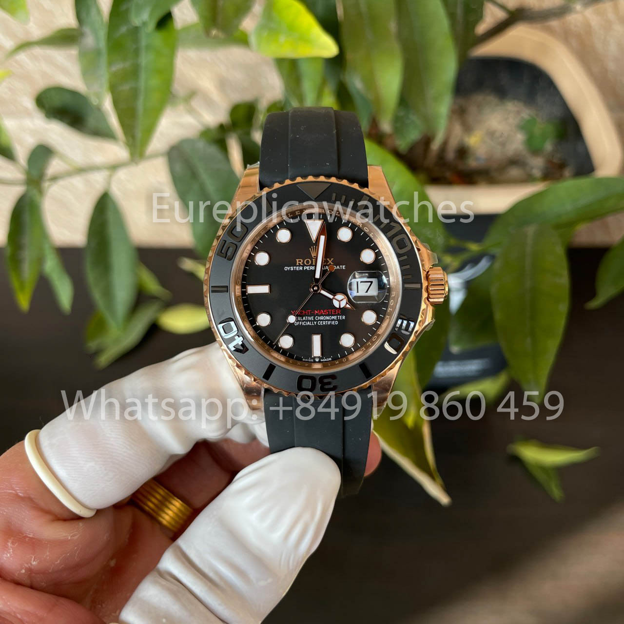Rolex Yacht-Master 40 Roségold 126655-0002 Herrenuhr 1:1 Bester Klon, saubere Fabrik