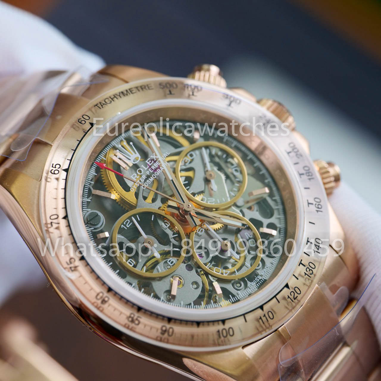 ADG Custom Rolex Daytona Skeleton Dial Artisans de Genève “Glacier” 1:1 Best Clone Rose Gold