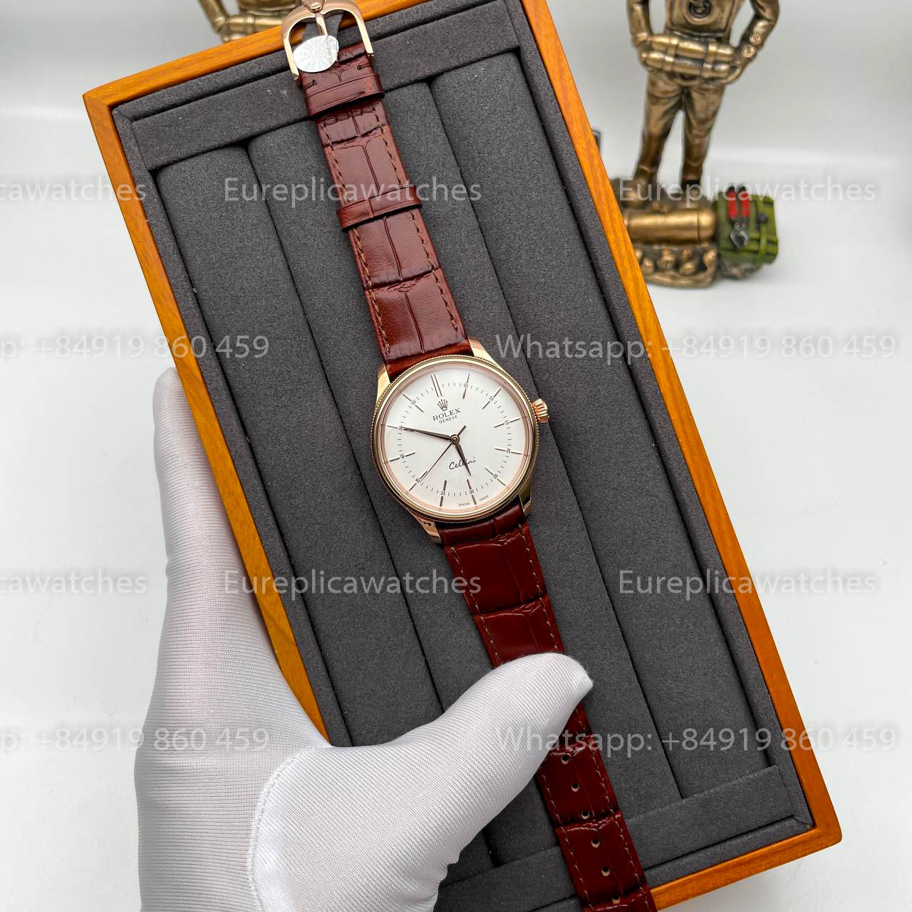 Rolex Cellini 50505 MKS Factory 1:1 Best Edition Swiss ETA3132 Weißes Zifferblatt