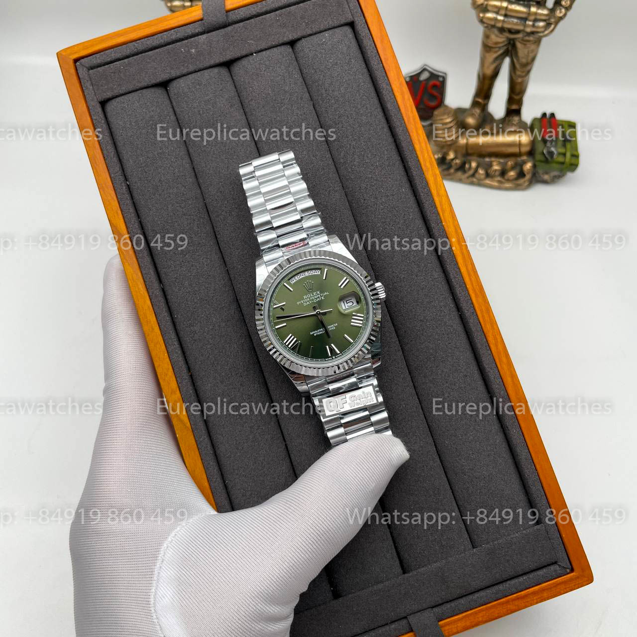 Rolex Day Date 40 m228236-0008 Grünes Zifferblatt 1:1 Best Edition Gegengewicht Version 183 Gramm QF Factory