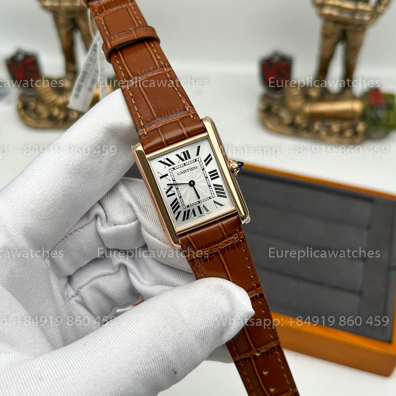 Cartier Tank TANK LOUIS CARTIER “Latest Hues” Edition 1:1 Best Version F1 Factory Brown Strap