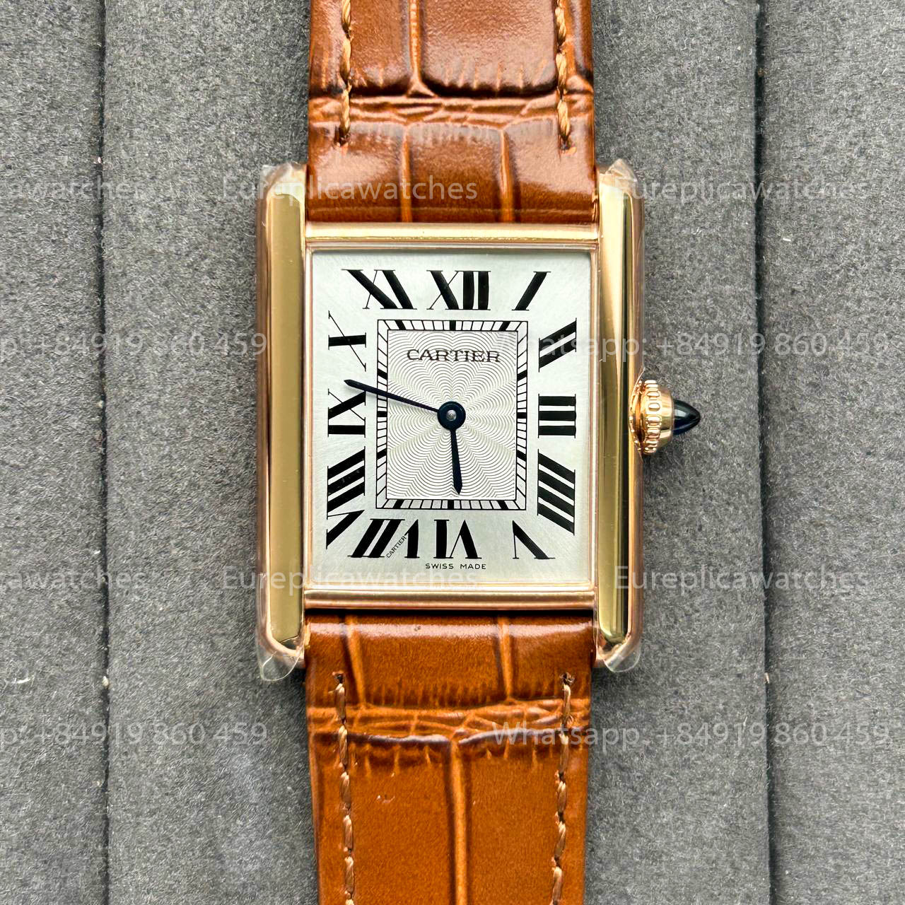 Cartier Tank TANK LOUIS CARTIER “Latest Hues” Edition 1:1 Best Version F1 Factory Brown Strap