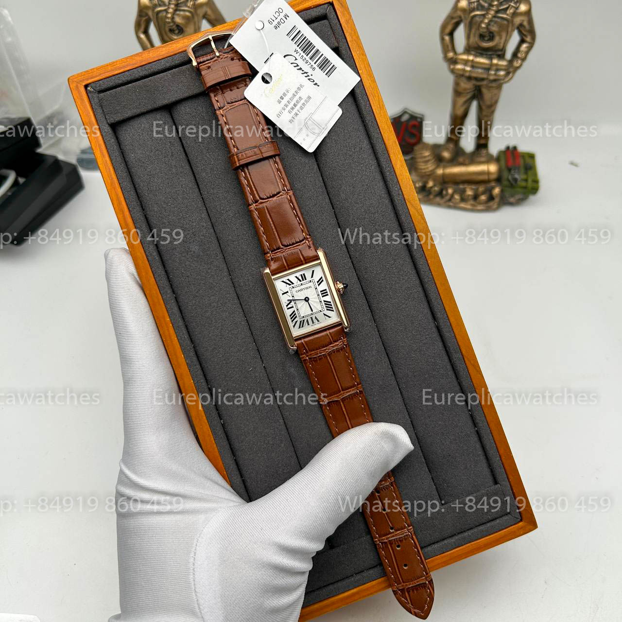 Cartier Tank TANK LOUIS CARTIER “Latest Hues” Edition 1:1 Best Version F1 Factory Brown Strap