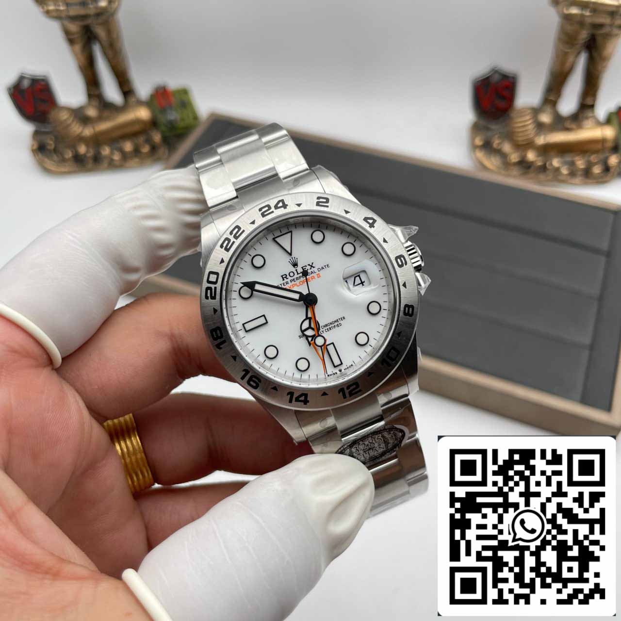 Rolex Explorer II M226570-0001 Herrenuhr 1:1 Clean Factory 3285 Uhrwerk weißes Zifferblatt