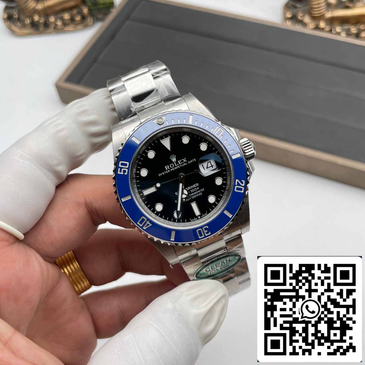 Rolex Submariner M126619lb-0003 41 mm 1:1 Best Edition Clean Factory Blue Lünette