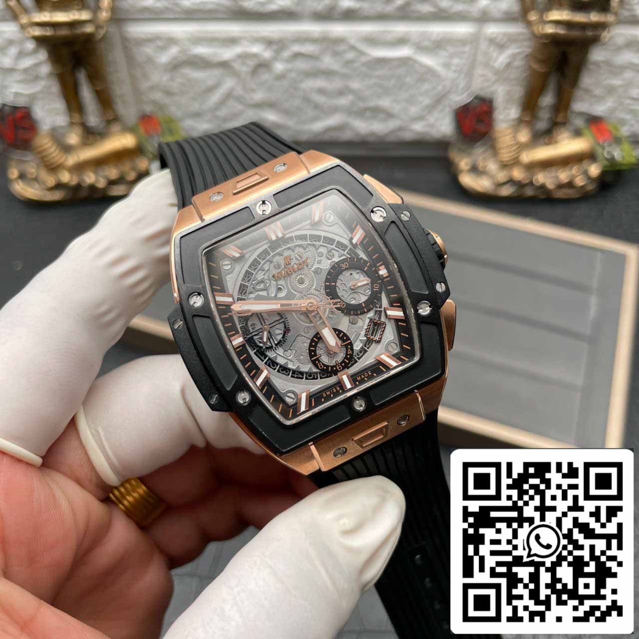 Hublot Big Bang Titanium 641.OM.0183.LR 1:1 Best Edition BBF Factory Or Rose Cadran Gris Noir