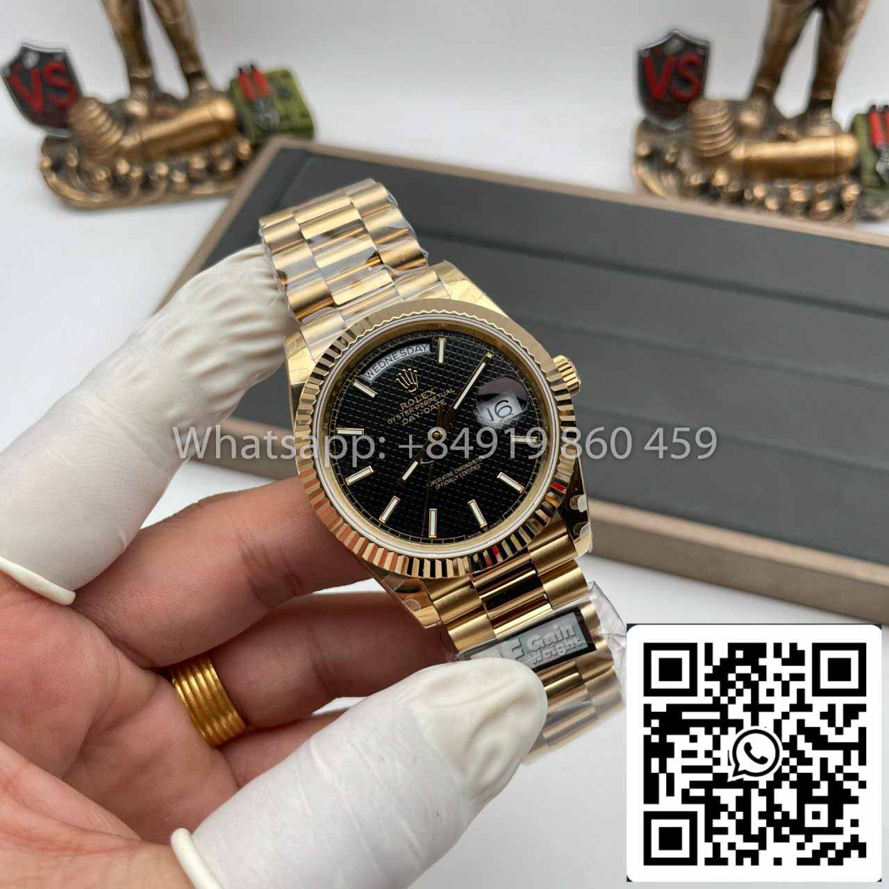 Rolex Day Date 40 Gold 228238-0007 1:1 Best Edition QF Fabrik Gegengewichtsversion