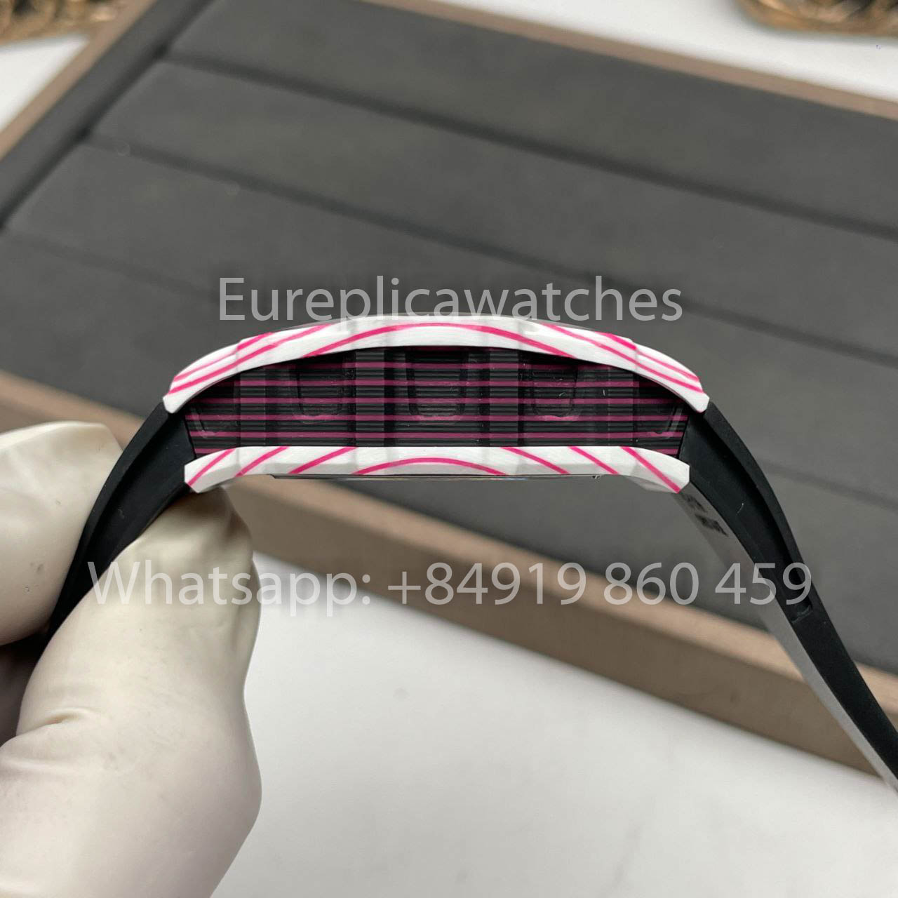 Richard Mille Bubba Watson Tourbillon RM38-02  1:1 Best Edition Velcro Fabric Black Strap