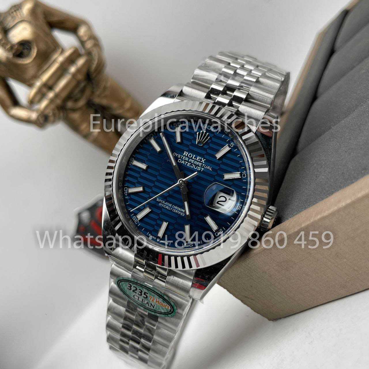 Rolex Datejust 41 menthe M126334-0032 1: 1 meilleure édition cadran bleu Clean Factory