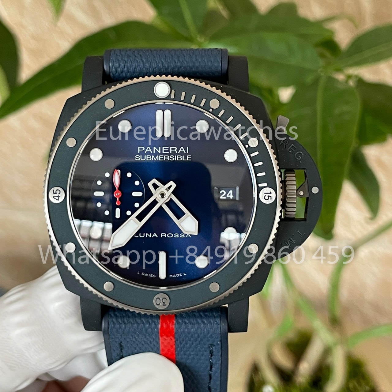 Panerai Submersible QuarantaQuattro Luna Rossa  PAM01466  1:1 Best Clone VS Factory