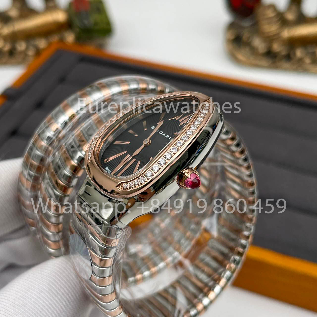 Bvlgari Serpenti 102532 1:1 Meilleure édition BV Factory Cadran noir diamant