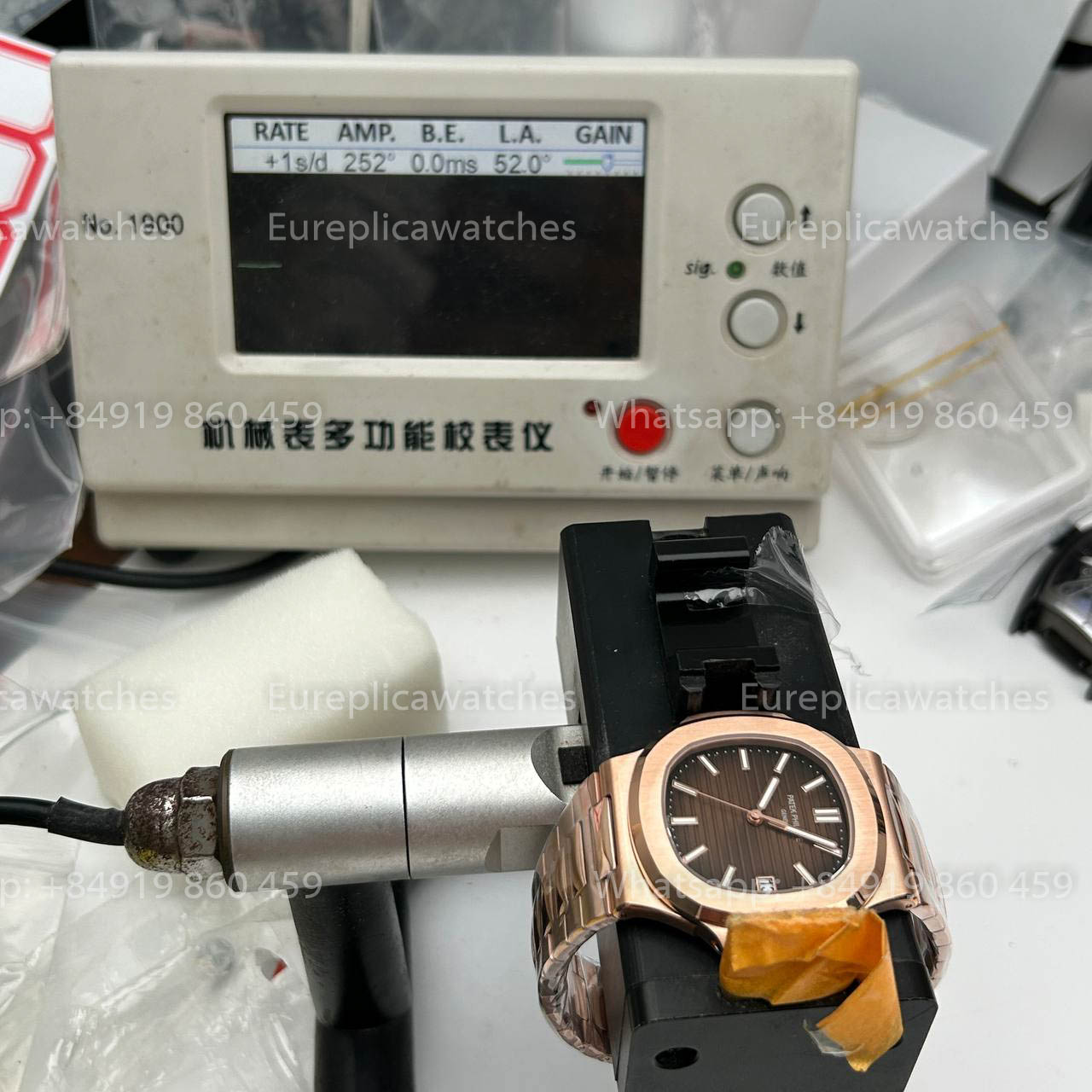 Patek Philippe Nautilus 5711R-001 Or rose 1:1 Meilleure version DDF Factory Cadran marron