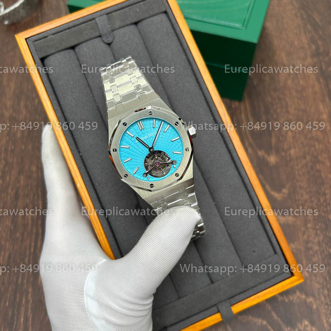 Audemars Piguet Royal Oak Tourbillon 26530PT.OO.1220PT.01 1:1 Meilleure Version R8 Cadran Bleu