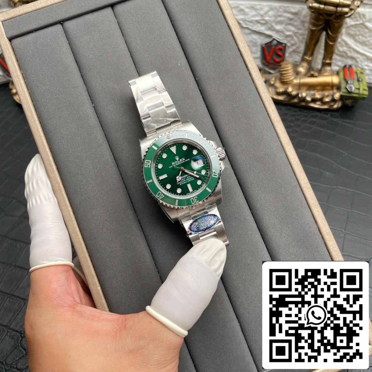 Rolex Submariner 116610LV-97200 40 mm 3135 Uhrwerk, Clean Factory V4, grünes Zifferblatt