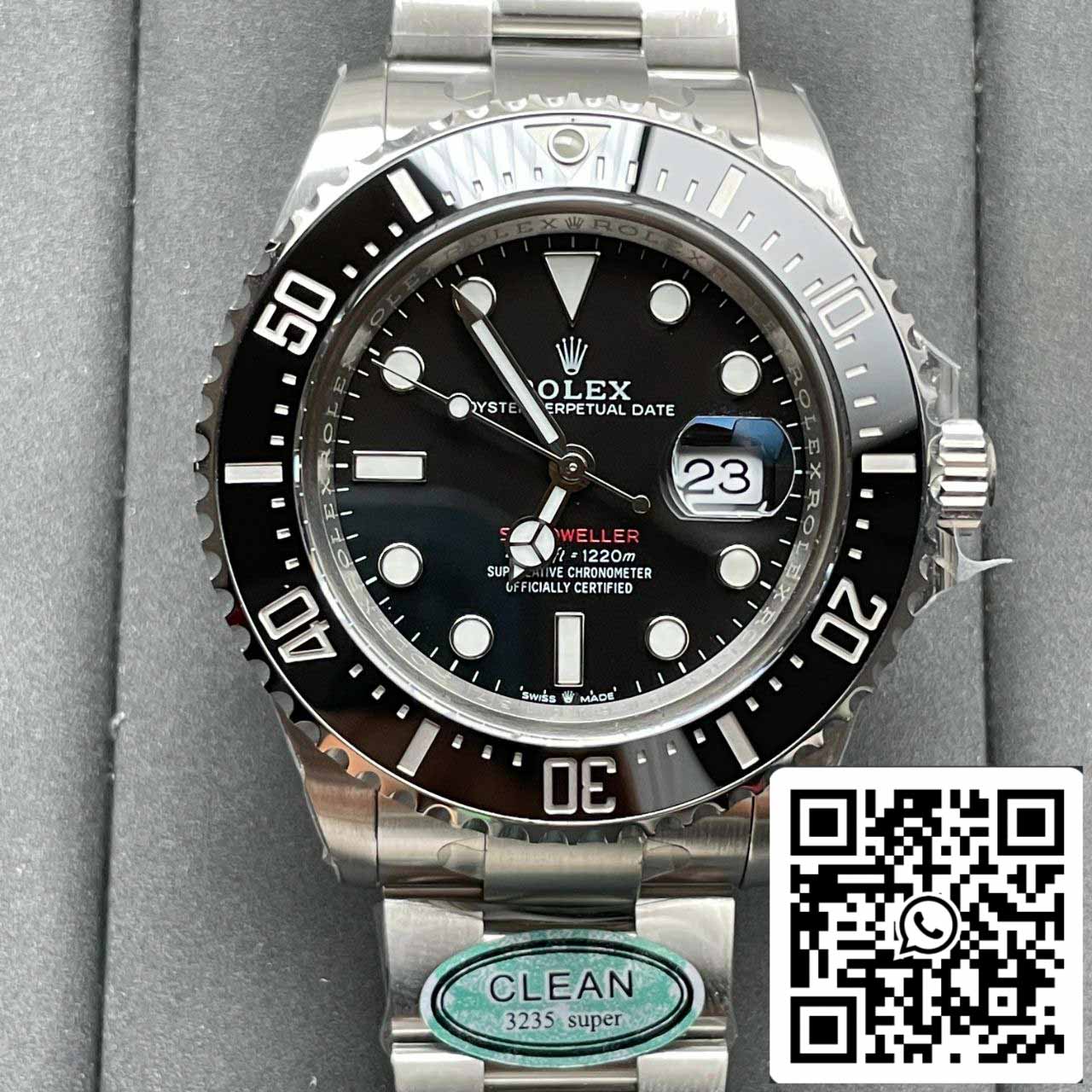 Rolex Sea Dweller M126600-0002 1:1 Best Edition Clean Factory schwarzes Zifferblatt