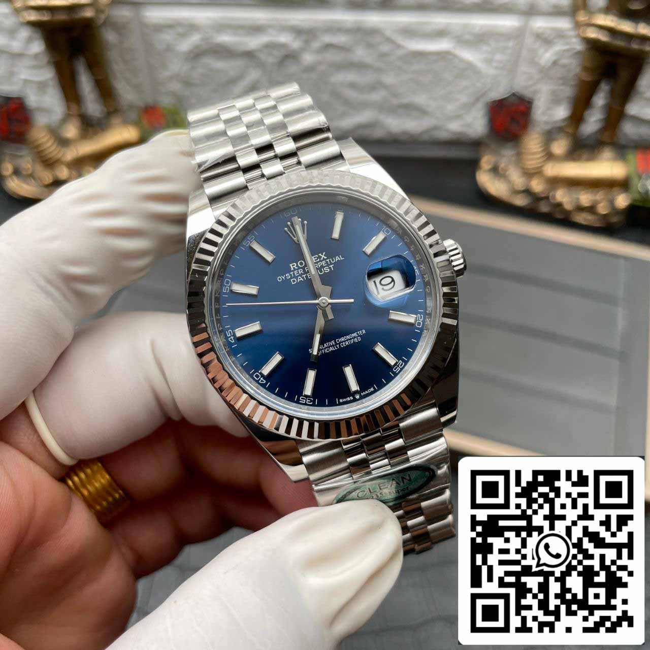 Rolex Datejust M126334-0002 1:1 Meilleure édition Clean Factory Cadran bleu