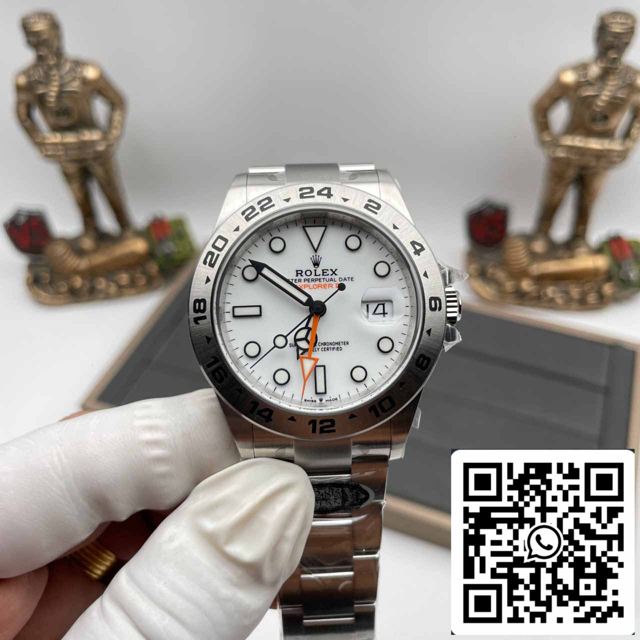 Rolex Explorer II M226570-0001 Herrenuhr 1:1 Clean Factory 3285 Uhrwerk weißes Zifferblatt