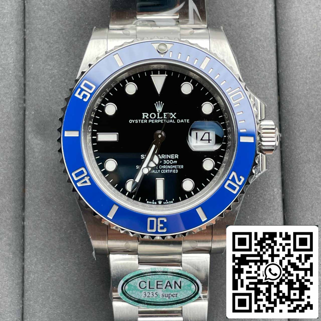 Rolex Submariner M126619lb-0003 41 mm 1:1 Best Edition Clean Factory Blue Lünette