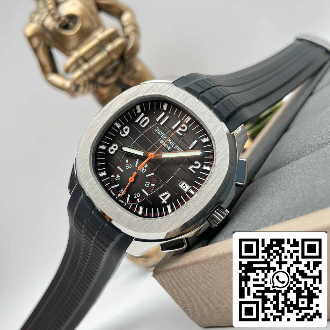 Patek Philippe Aquanaut 5968A-001 Schwarzes Kautschukarmband 1:1 Best Edition OM Factory