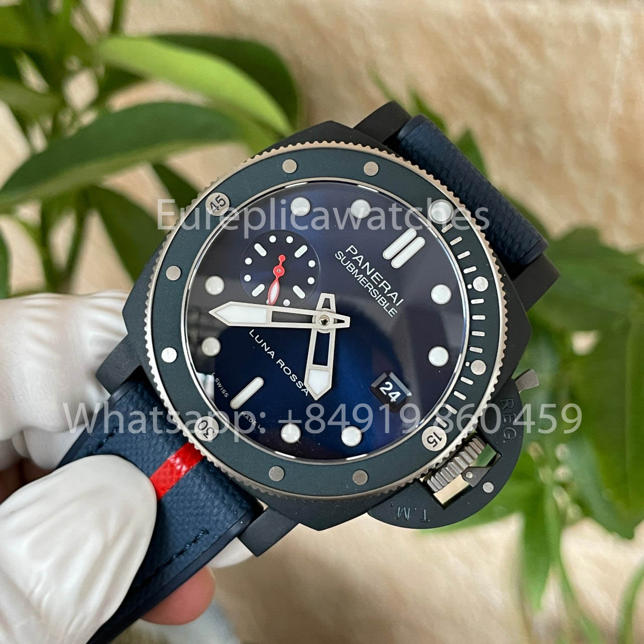 Panerai Submersible QuarantaQuattro Luna Rossa  PAM01466  1:1 Best Clone VS Factory