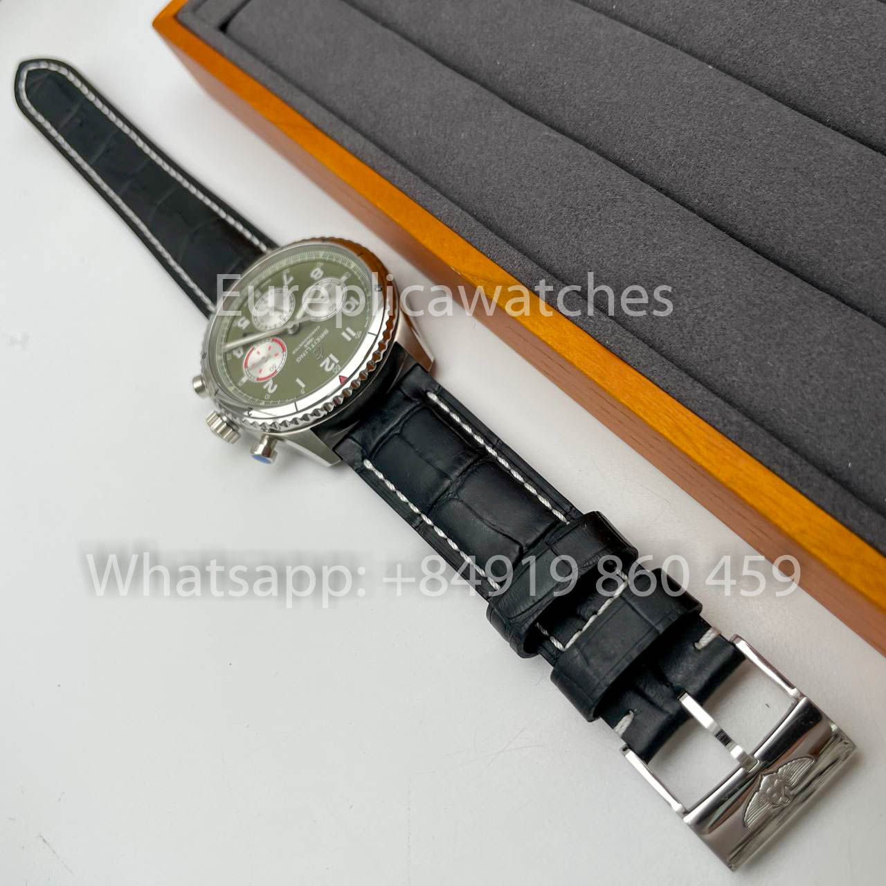 Breitling Aviator 8 Ab01192a1l1X1 Cadran Vert 1:1 Meilleur Clone EF Factory