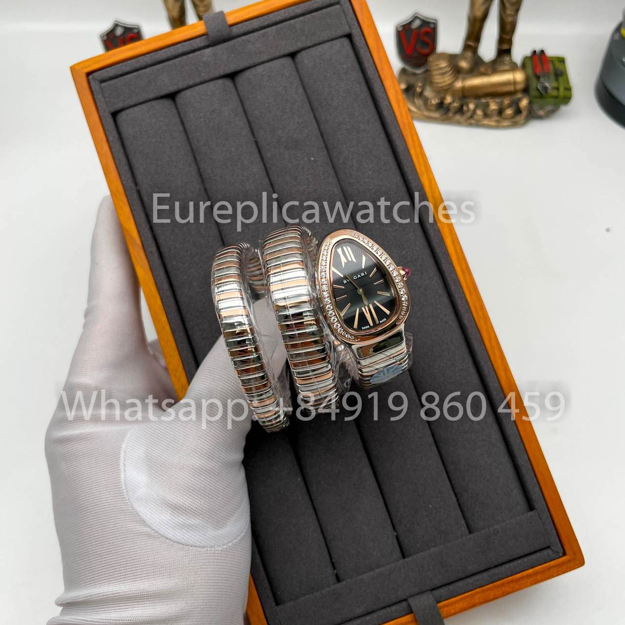 Bvlgari Serpenti 102532 1:1 Meilleure édition BV Factory Cadran noir diamant