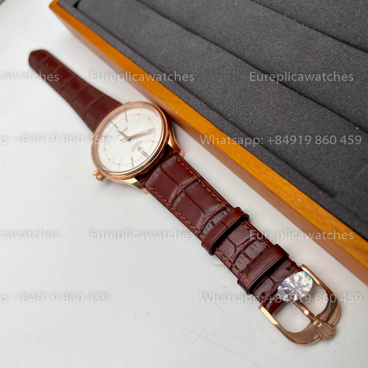 Rolex Cellini 50505 MKS Factory 1:1 Best Edition Swiss ETA3132 Weißes Zifferblatt