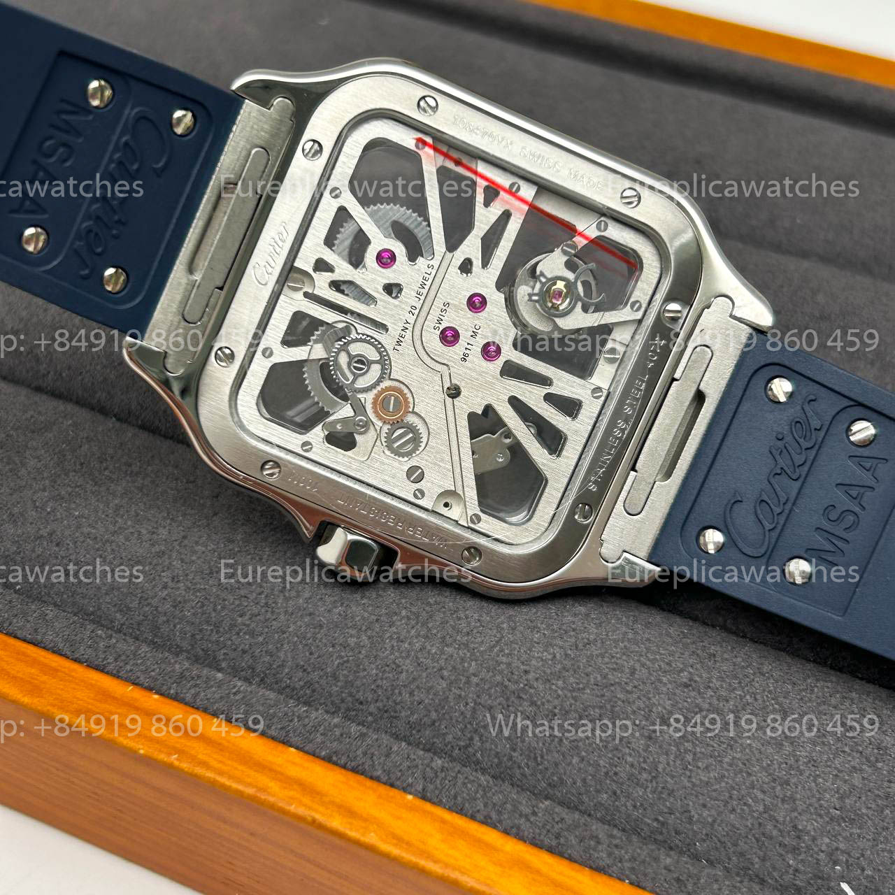 Cartier santos Skeleton 40mm  W2020018  THB Factory 1:1 Best Edition White bezel