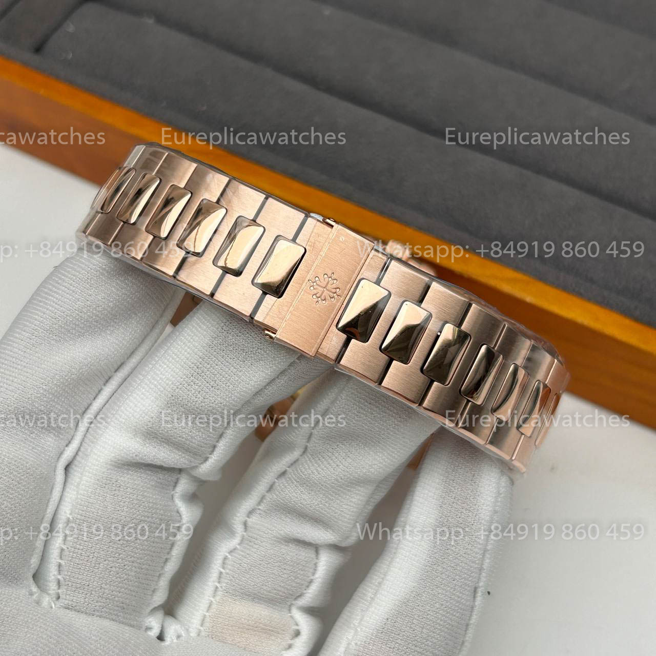 Patek Philippe Nautilus 5711R-001 Or rose 1:1 Meilleure version DDF Factory Cadran marron