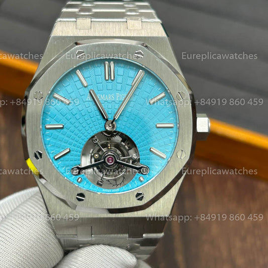 Audemars Piguet Royal Oak Tourbillon 26530PT.OO.1220PT.01 1:1 Beste Version R8 Fabrik Blaues Zifferblatt