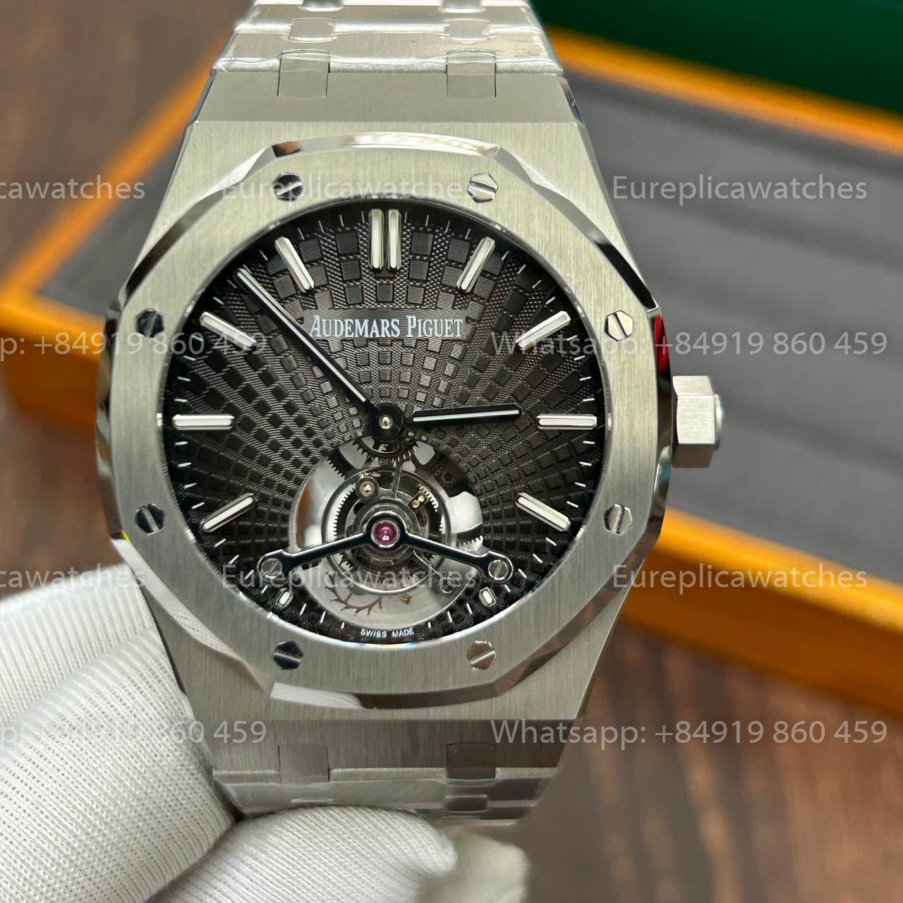 Audemars Piguet Royal Oak Tourbillon 26510PT.OO.1220PT.01 1:1 Beste Version R8 Fabrik Graues Zifferblatt