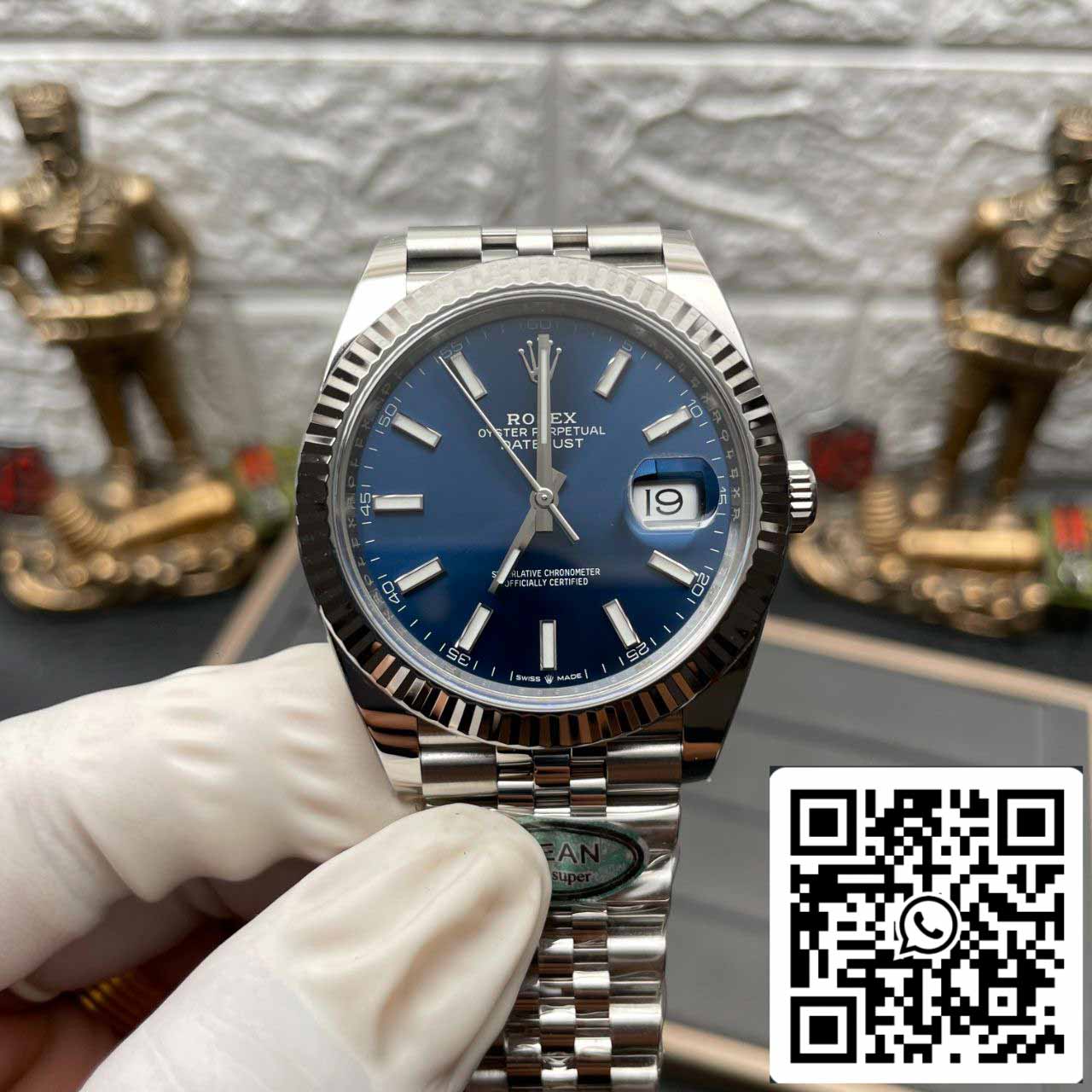 Rolex Datejust M126334-0002 1:1 Meilleure édition Clean Factory Cadran bleu