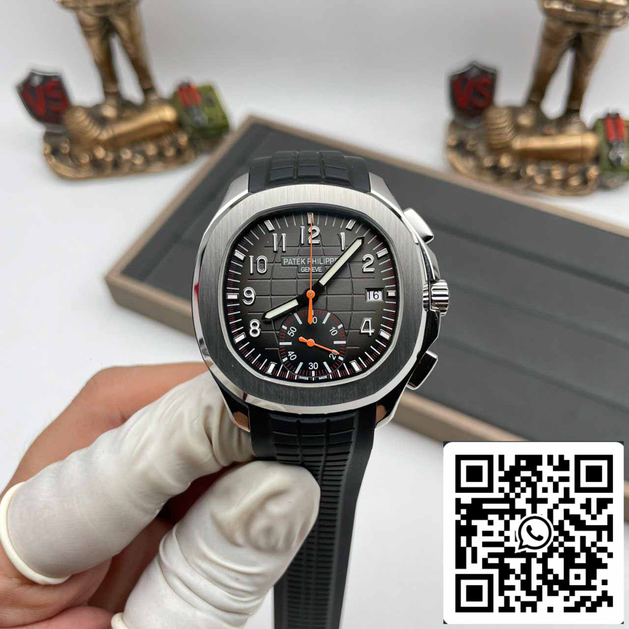 Patek Philippe Aquanaut 5968A-001 Schwarzes Kautschukarmband 1:1 Best Edition OM Factory