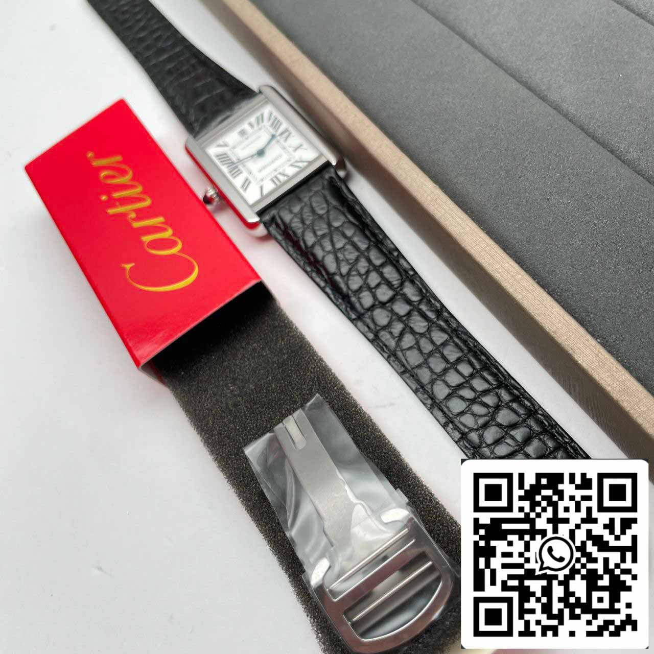 Cartier Tank W5200027 1:1 Best Edition AF Factory Silberweißes Zifferblatt