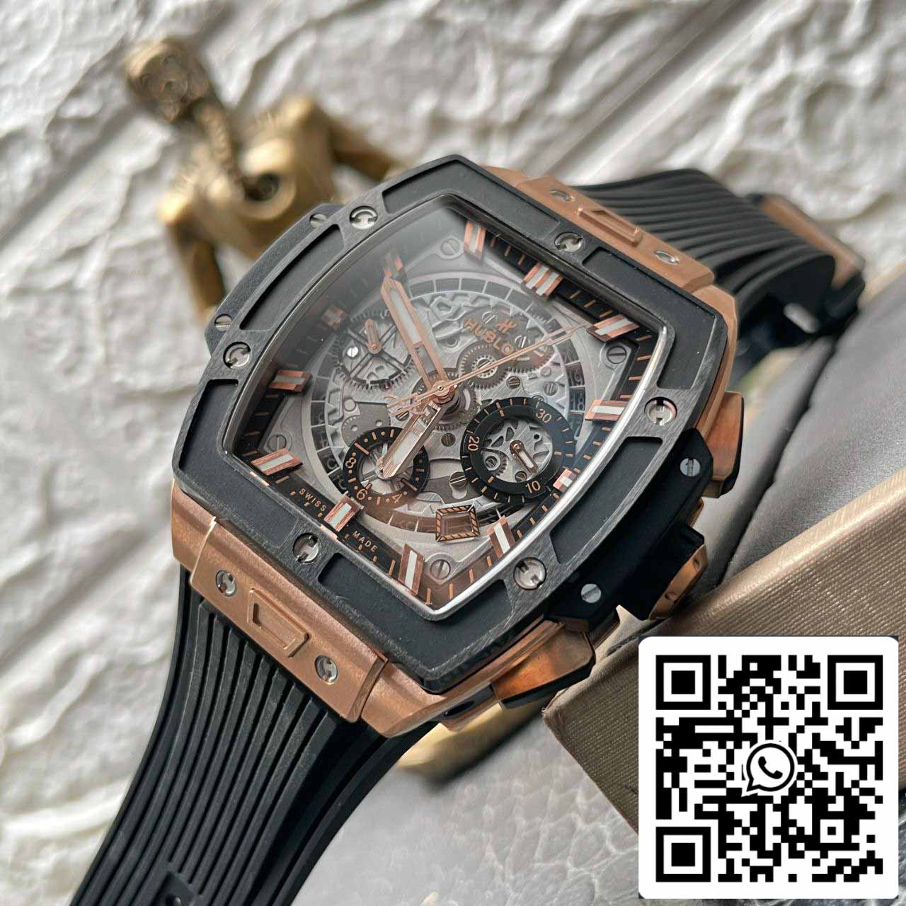 Hublot Big Bang Titanium 641.OM.0183.LR 1:1 Best Edition BBF Factory Or Rose Cadran Gris Noir