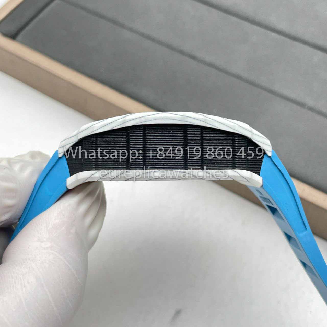 Richard Mille RM12-01 Tourbillon 1:1 Meilleure édition Bracelet bleu d'usine RM