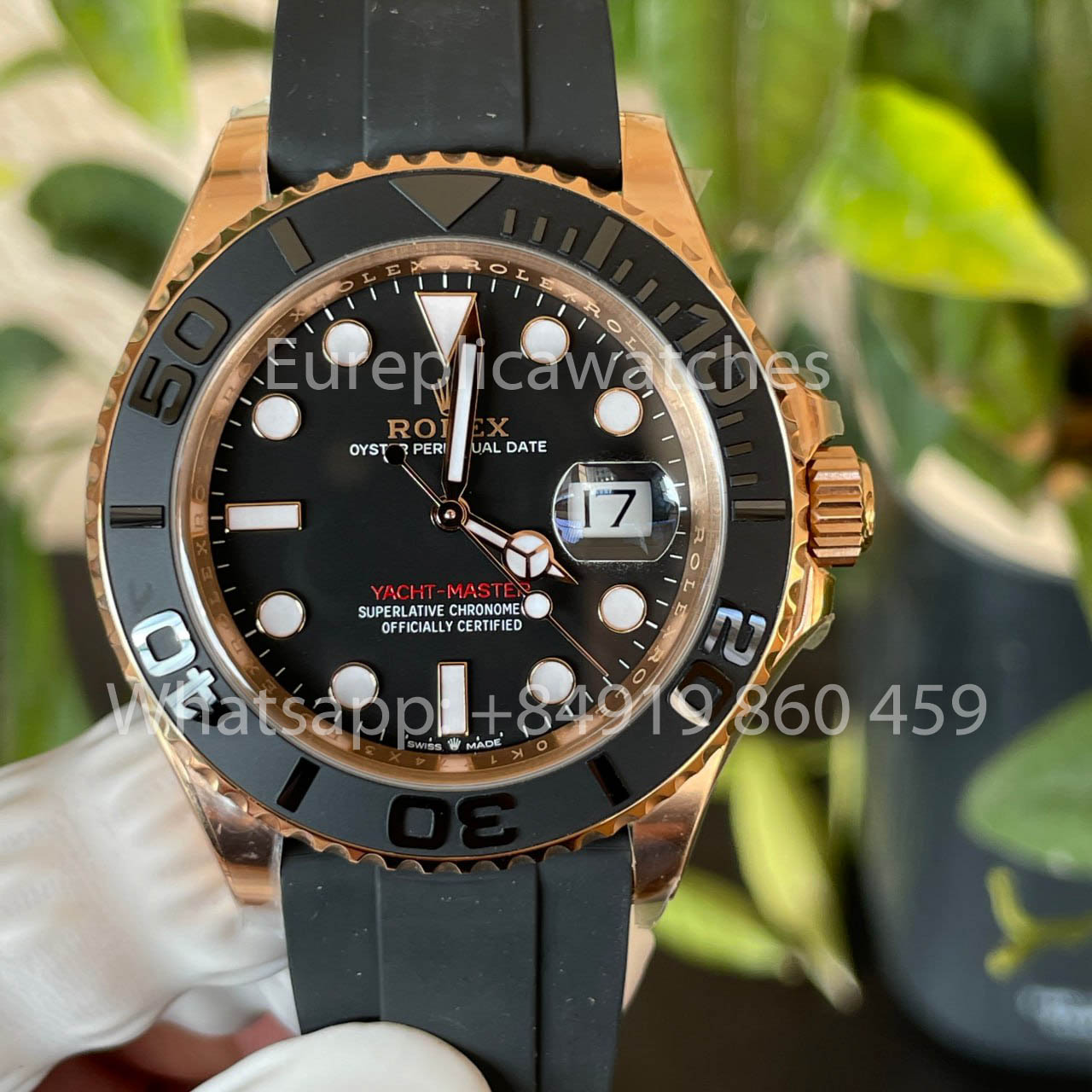 Rolex Yacht-Master 40 Roségold 126655-0002 Herrenuhr 1:1 Bester Klon, saubere Fabrik