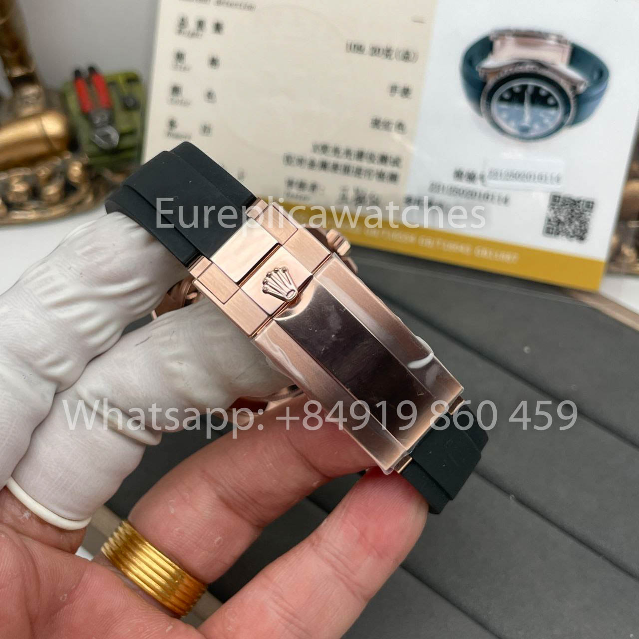 Rolex Yacht-Master 40 Rose Gold Men's Watch 126655-0002 18k rose gold coated Clean Factory