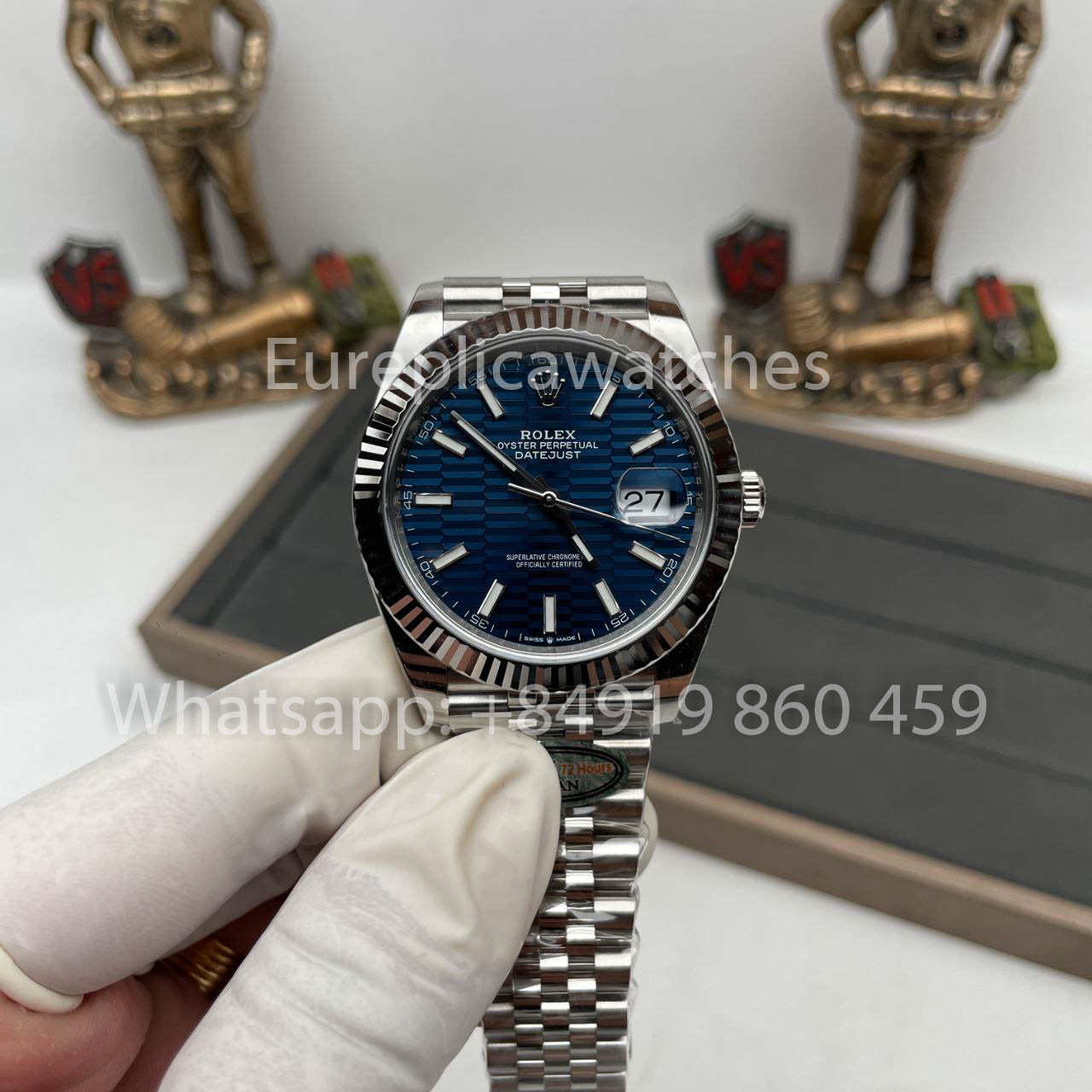 Rolex Datejust 41 menthe M126334-0032 1: 1 meilleure édition cadran bleu Clean Factory