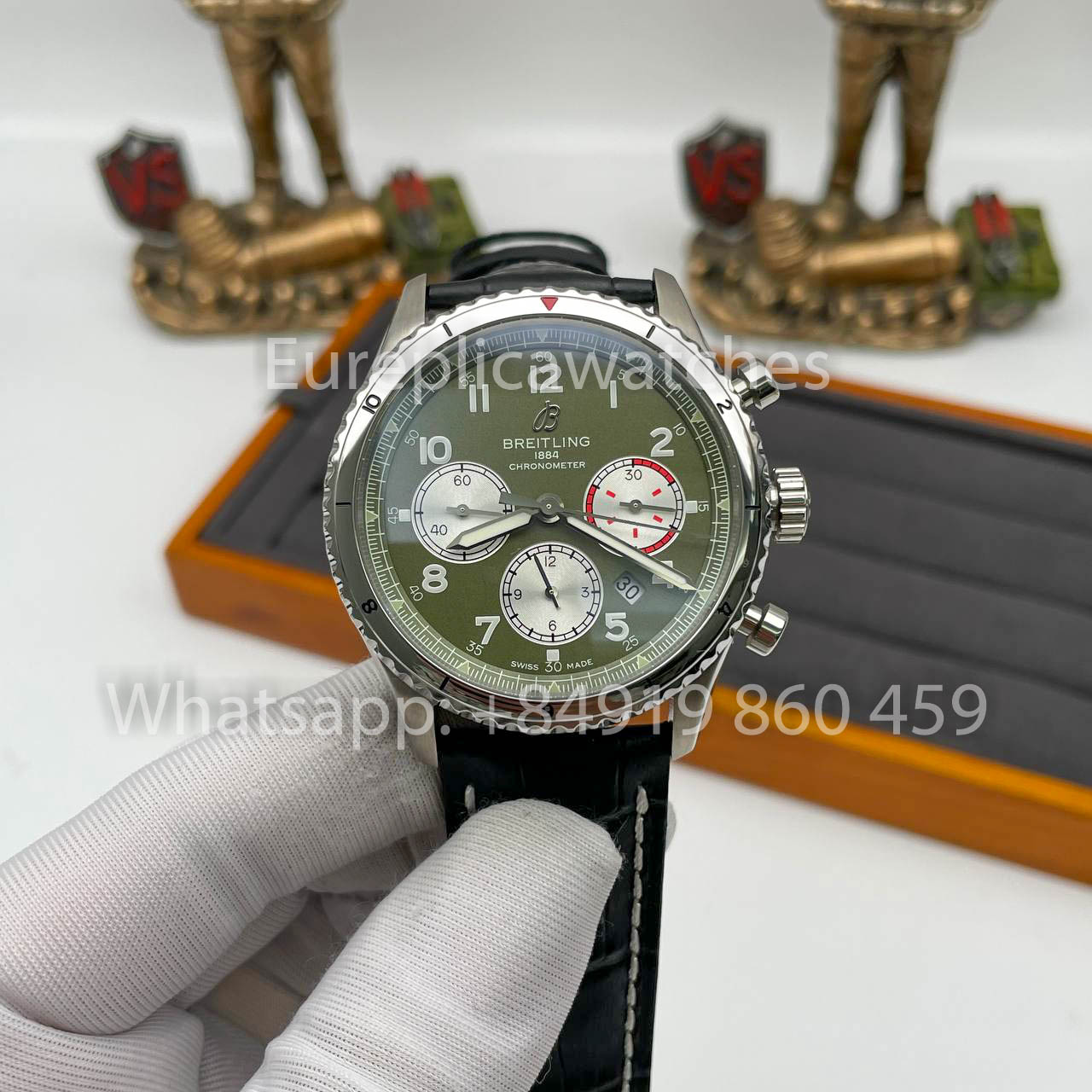 Breitling Aviator 8 Ab01192a1l1X1 Cadran Vert 1:1 Meilleur Clone EF Factory