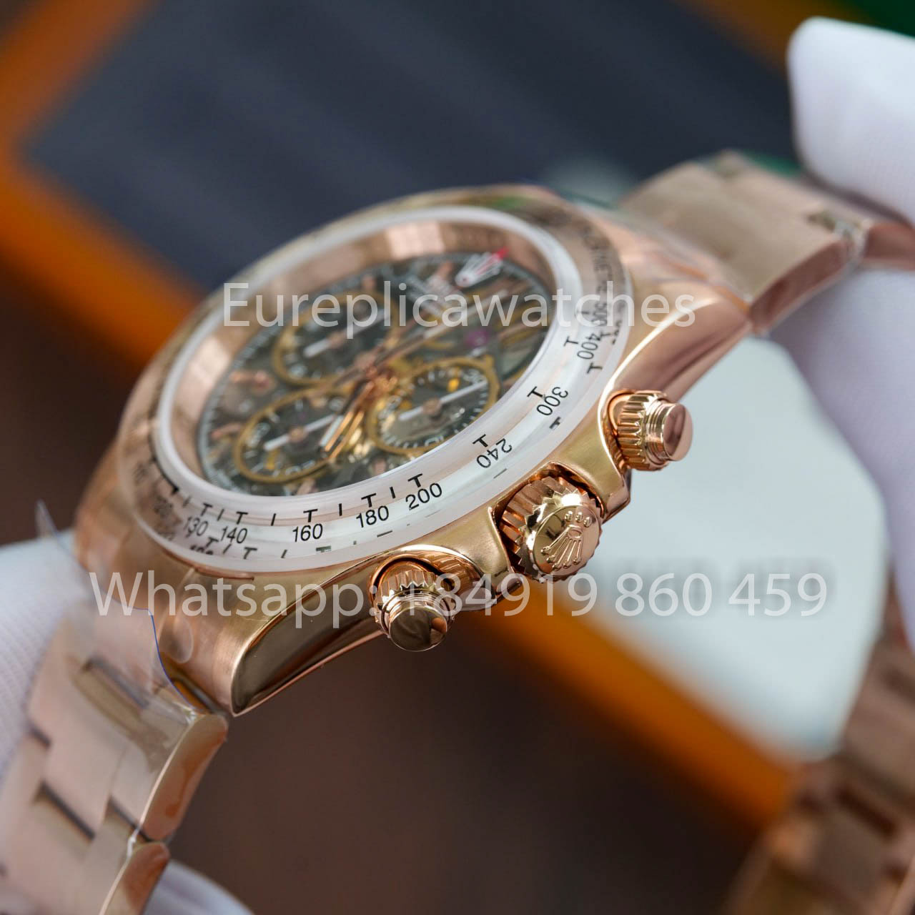 ADG Custom Rolex Daytona Skeleton Dial Artisans de Genève “Glacier” 1:1 Best Clone Rose Gold