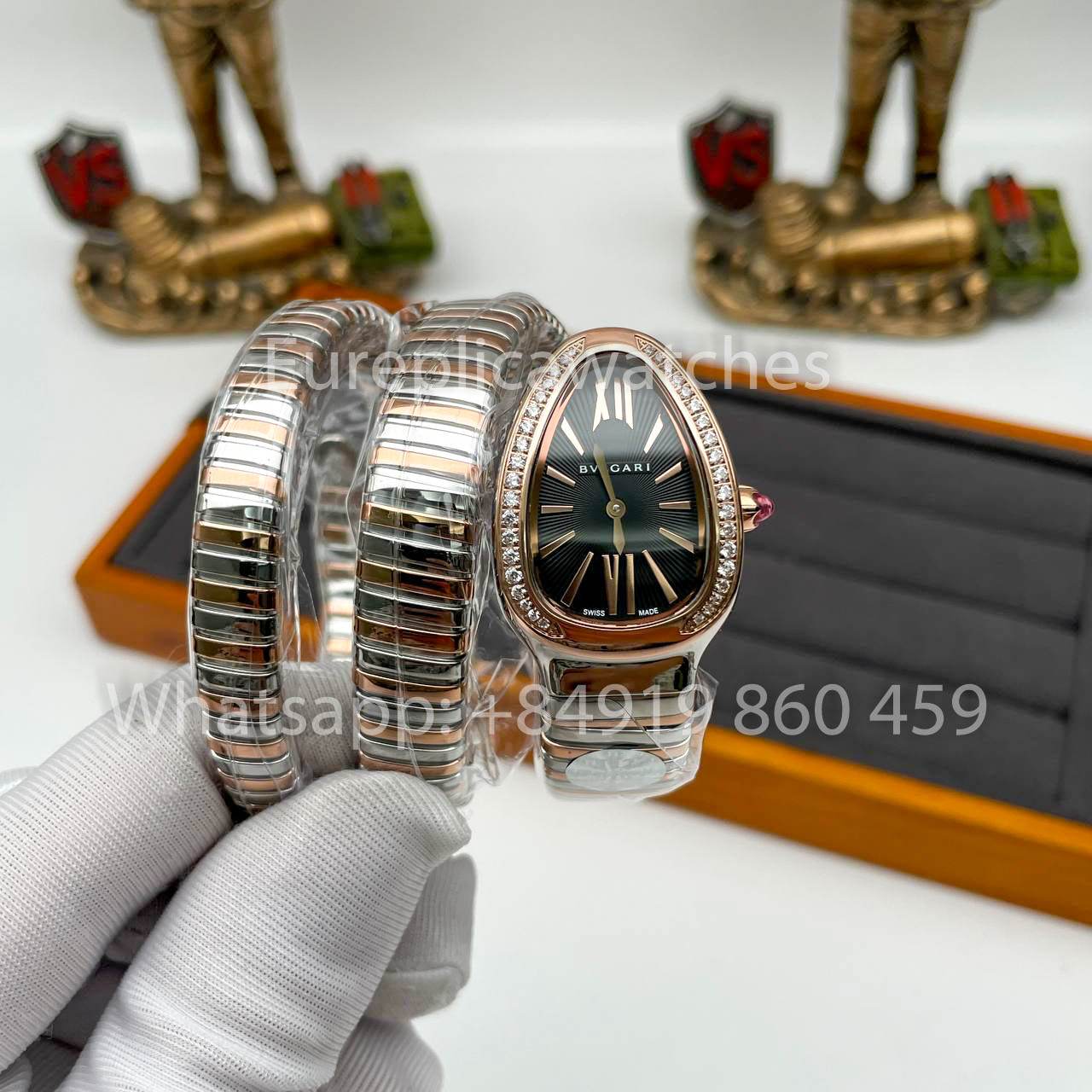 Bvlgari Serpenti 102532 1:1 Meilleure édition BV Factory Cadran noir diamant