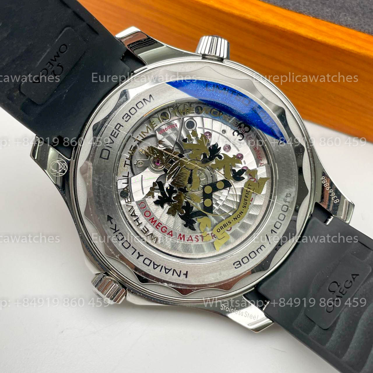 Omega Seamaster Diver 300M 210.22.42.20.01.004 1:1 Meilleure édition OU Bracelet en caoutchouc d'usine