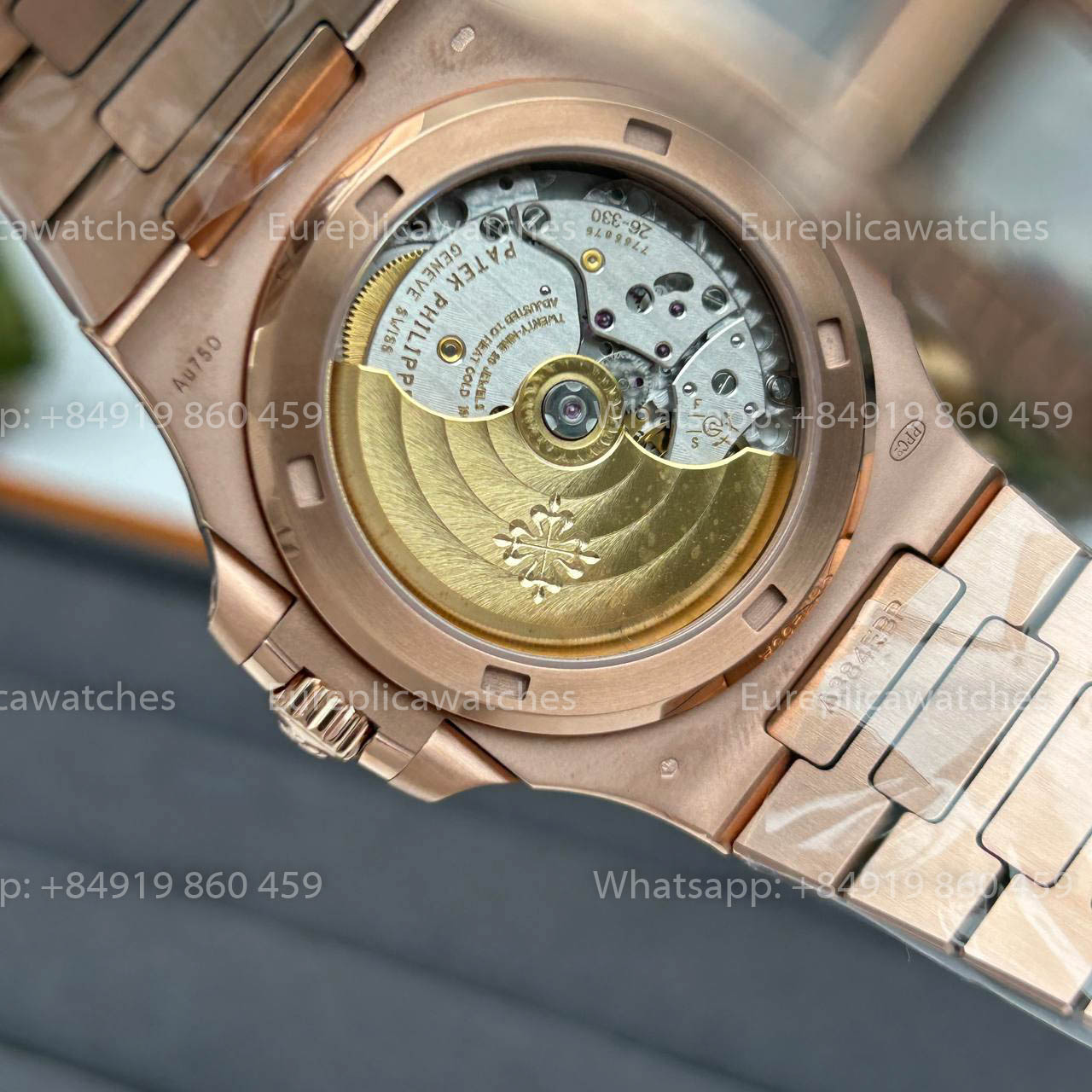 Patek Philippe Nautilus 5711R-001 Or rose 1:1 Meilleure version DDF Factory Cadran marron