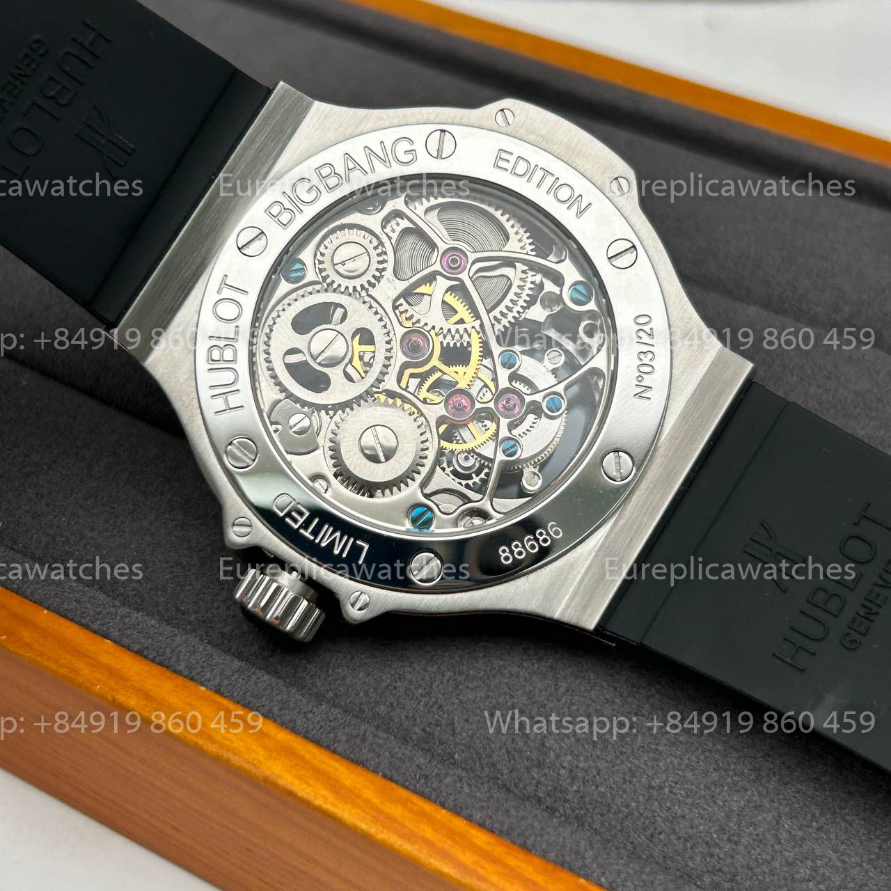 Hublot Big Bang Hollow Tourbillon 1:1 Best Version Ceramic Bezel Skeleton Dial