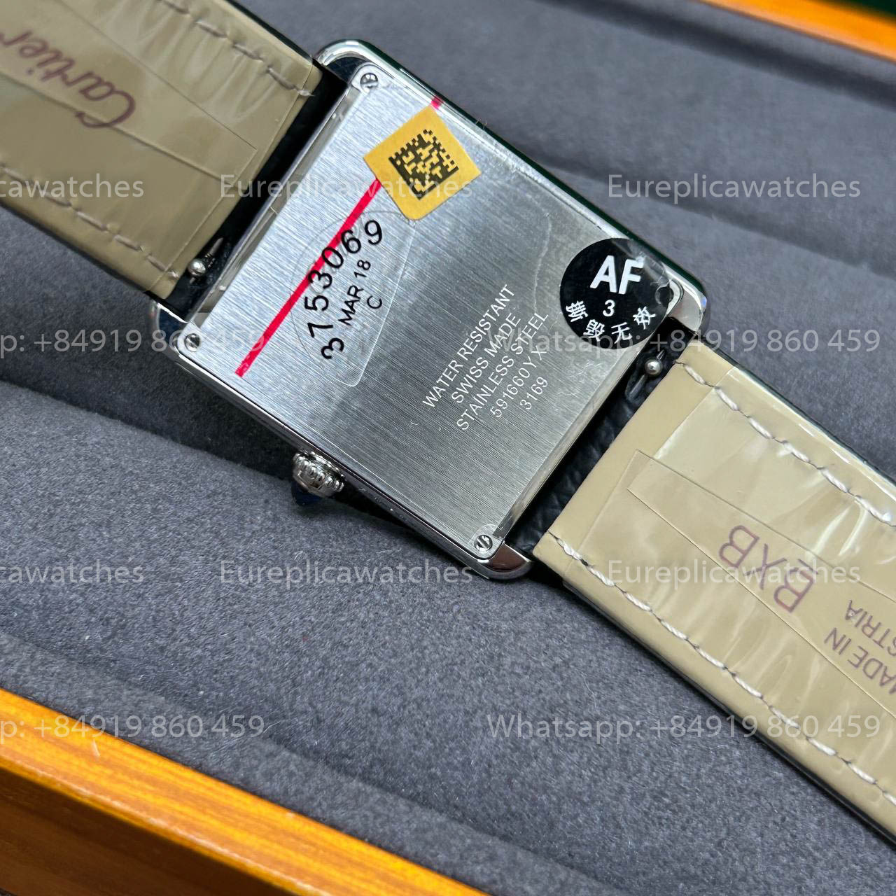 Cartier Tank WSTA0028 1:1 Meilleure Version Fabrique AF Cadran Blanc