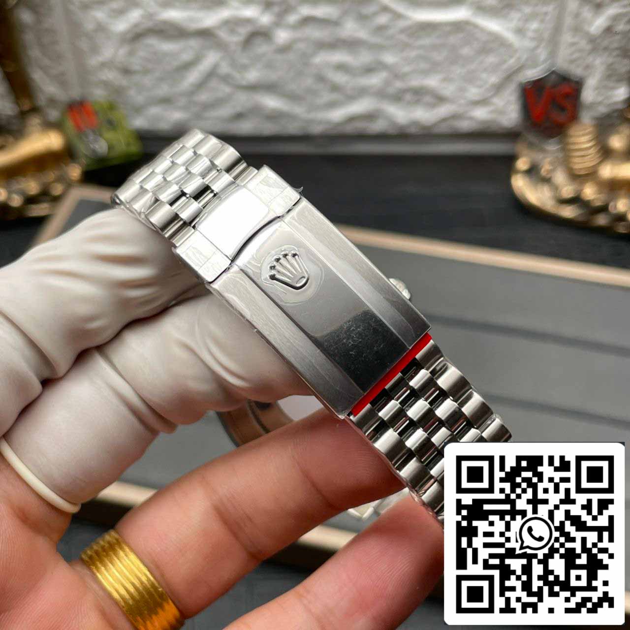 Rolex Datejust M126334-0010 Bracelet Jubilee 41 mm Cadran blanc d'usine propre