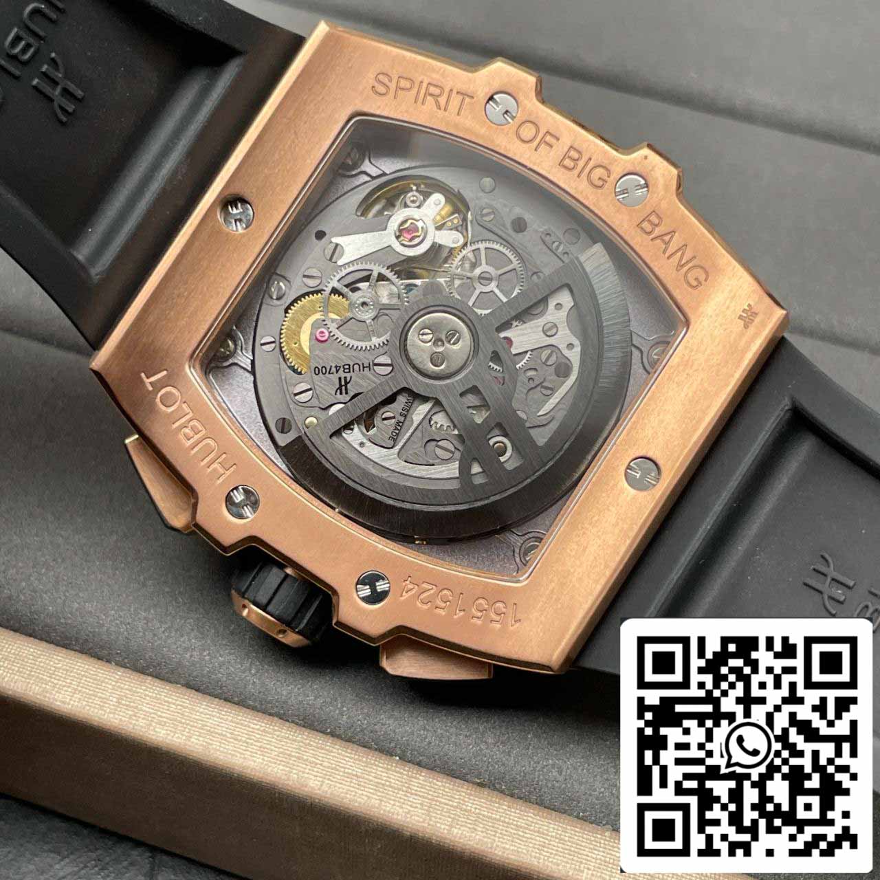 Hublot Big Bang Titanium 641.OM.0183.LR 1:1 Best Edition BBF Factory Or Rose Cadran Gris Noir