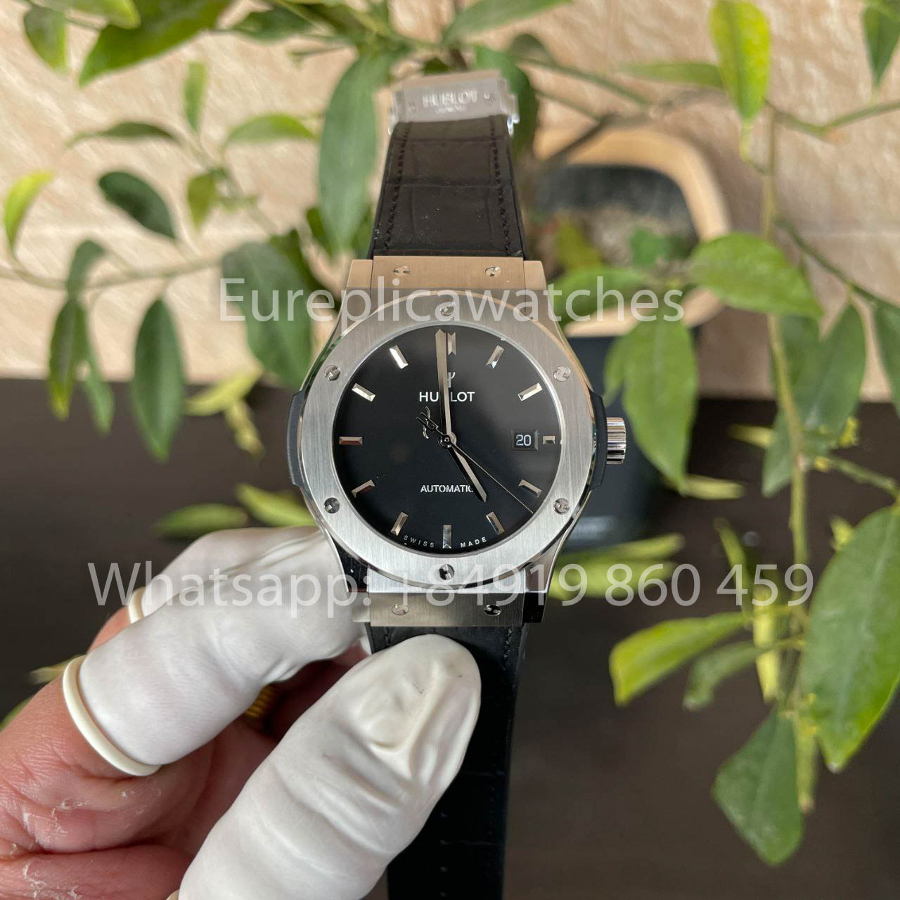 Hublot Classic Fusion 542.NX.1171.RX 42MM 1:1 Bester Klon HB Factory schwarzes Zifferblatt Lederarmband